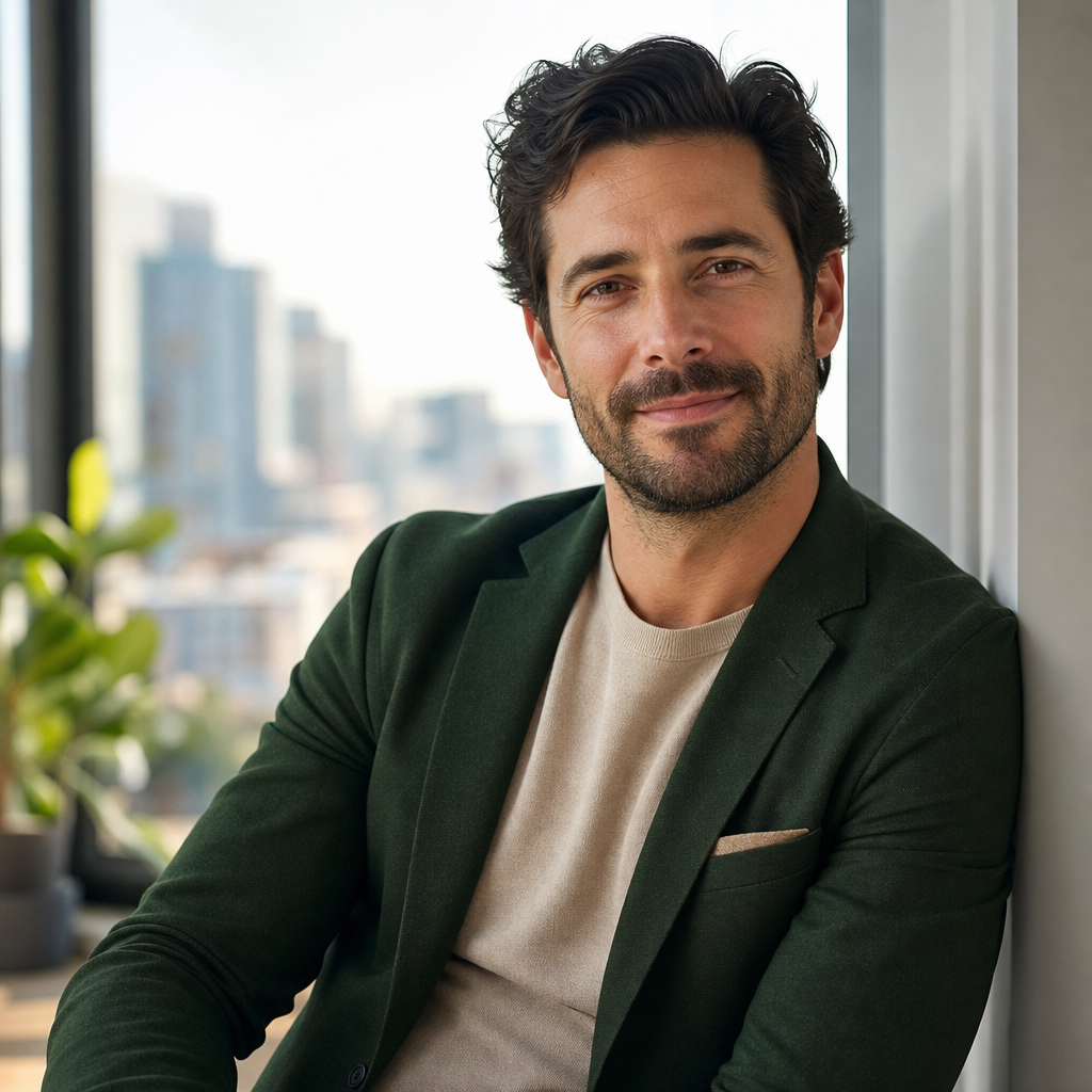 Refining your online presence with backdrop for headshots.